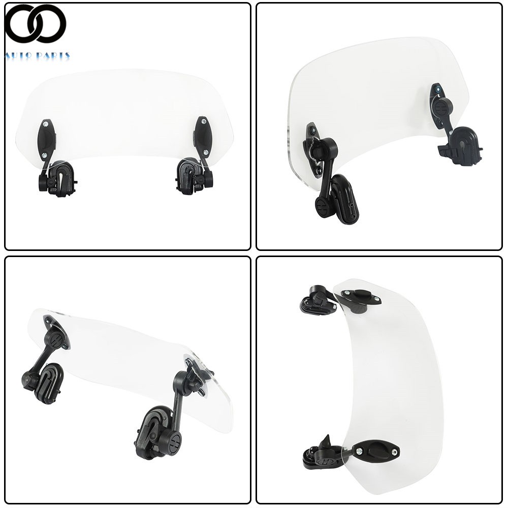 Universal Adjustable Clip-on Windscreen Extender Motorcycle Windshield Extension