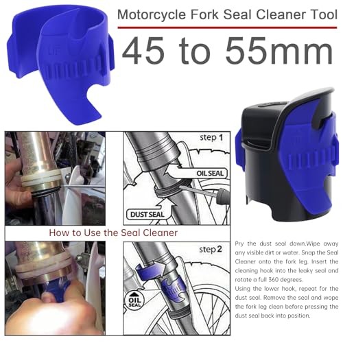 Motorcycle Fork Seal Saver Cleaner,Front Fork Seal Clean Tool, Shock Blue