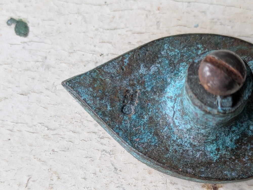 1967 "Antico" Eye by Jerome & Evelyn Ackerman Hand-cast Solid Brass Pull