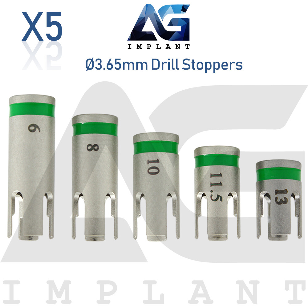5 Drill Stoppers Ø3.65mm External Irrigation Tools Dental