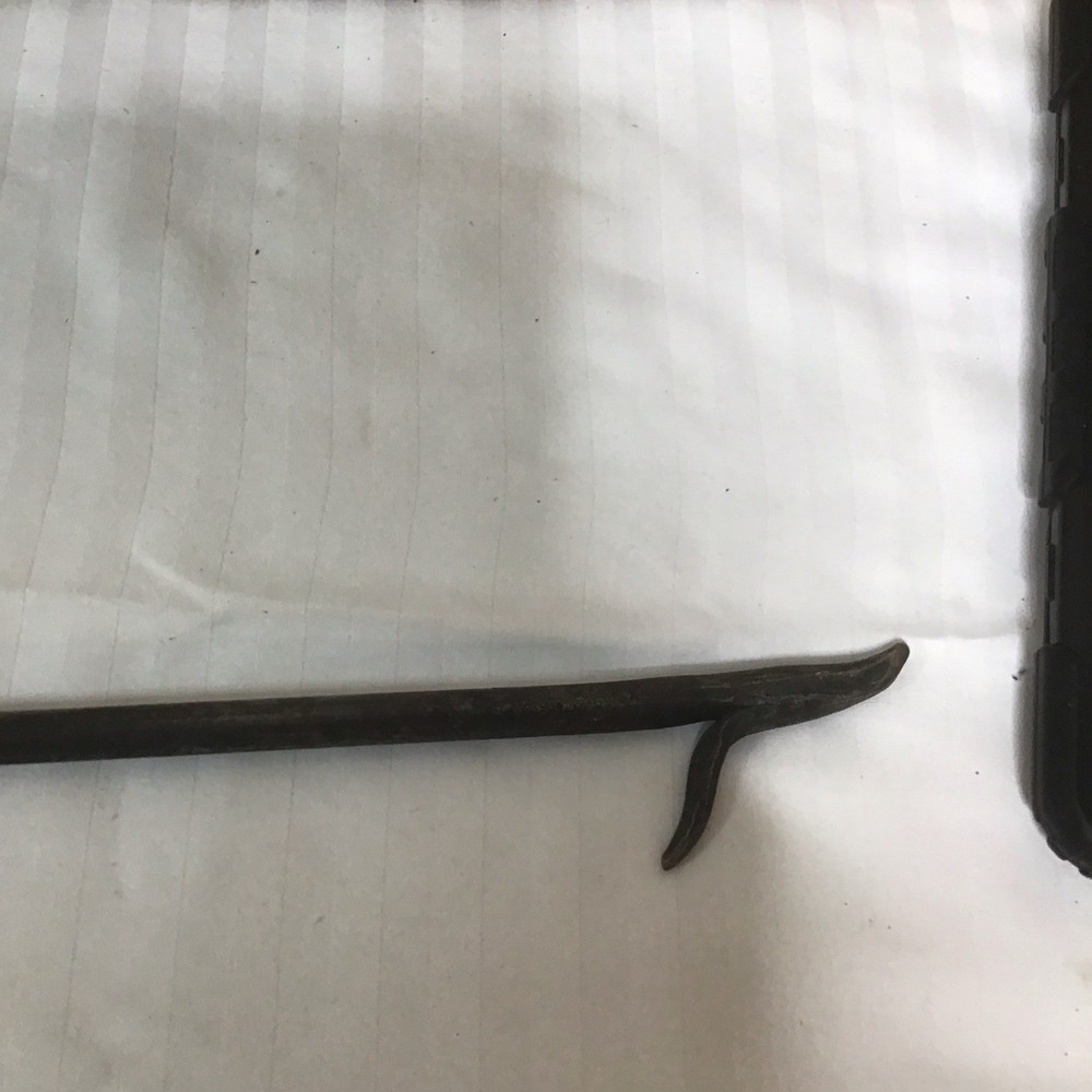 Fire place tool set, three piece with stand hand forged