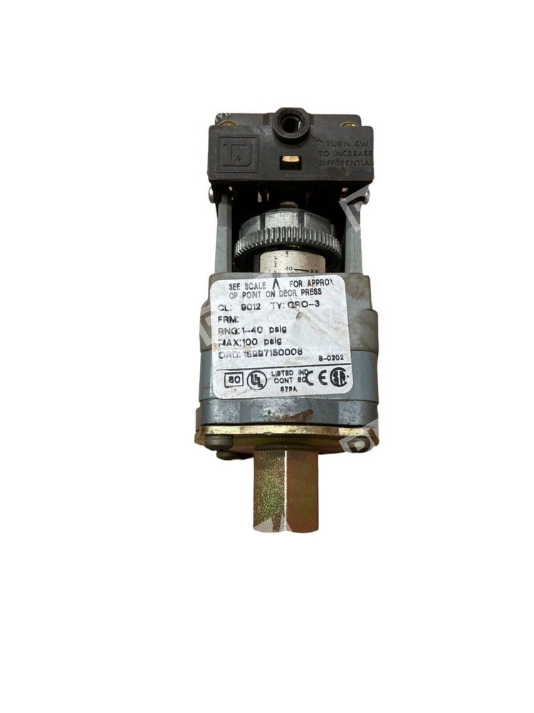 Square D 9012 GRO-3 Pressure Switch