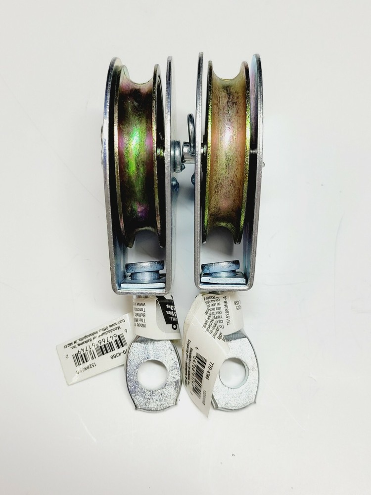 2-1\2" Cable Rope Pulley Swivel Eye Block 2pc