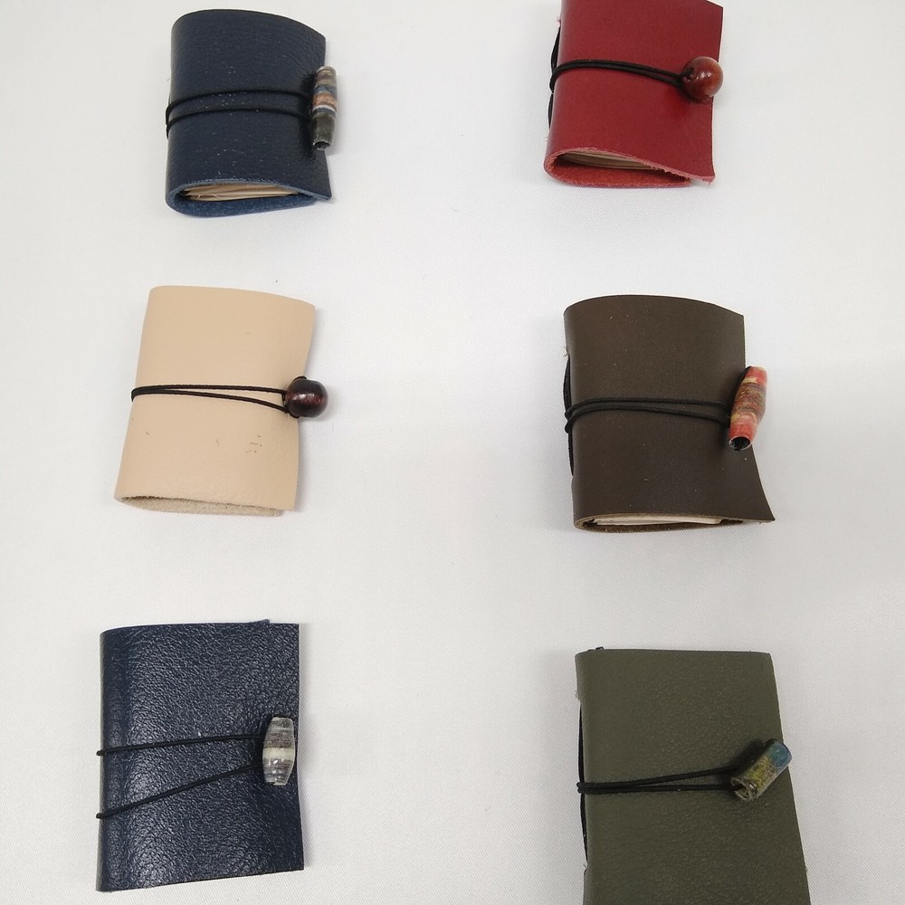 Miniature Leather Journal, Small Softcover Notebook, Tiny Handmade Diary