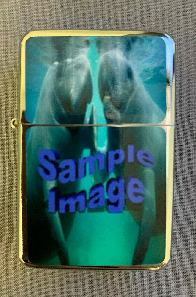 Custom Create Your Own Image Flip Top Oil Lighter Windproof