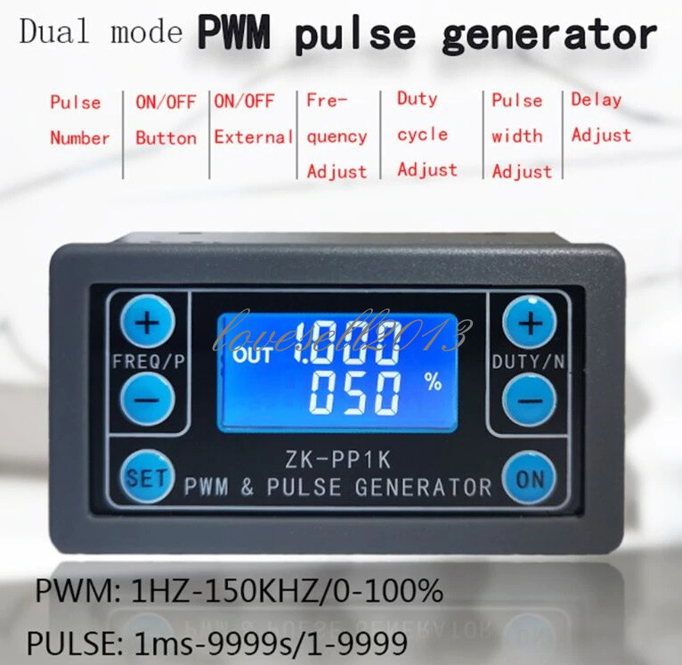 Dual Mode PWM Generator Pulse Generator Frequency Duty Cycle Adjustable Module L