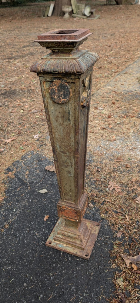 Antique Cast Iron Architectural Column Victorian