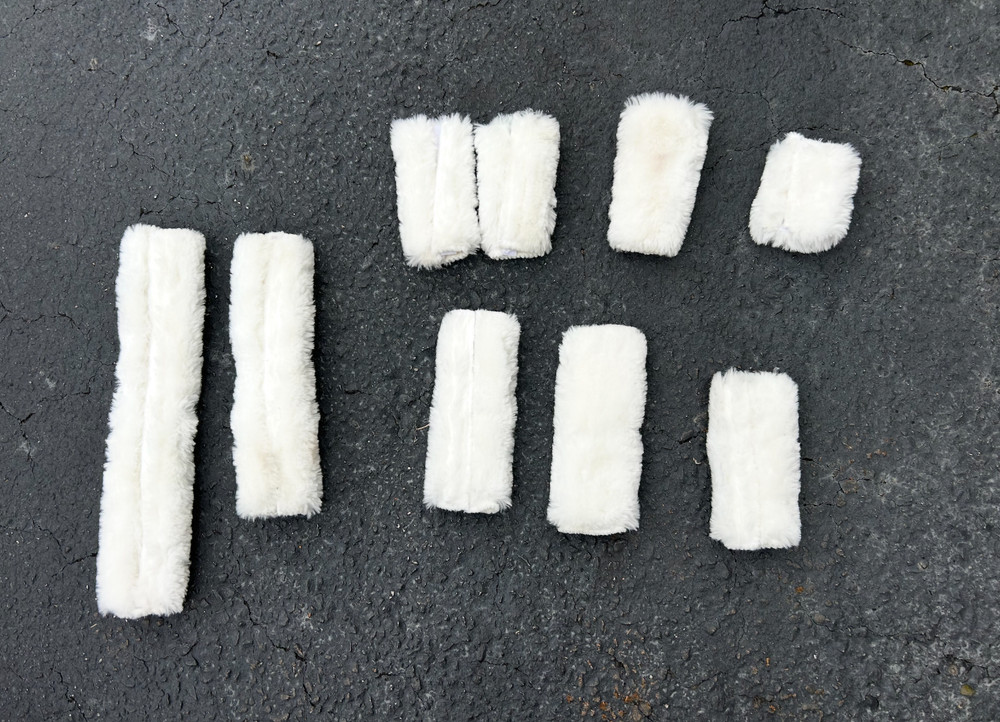 Fleece halter piece set (2 sets)