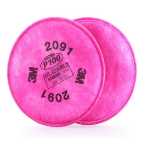 3M 2091/07000 Particulate Filter Set  P100 (2pcs)  - 1 PAIR