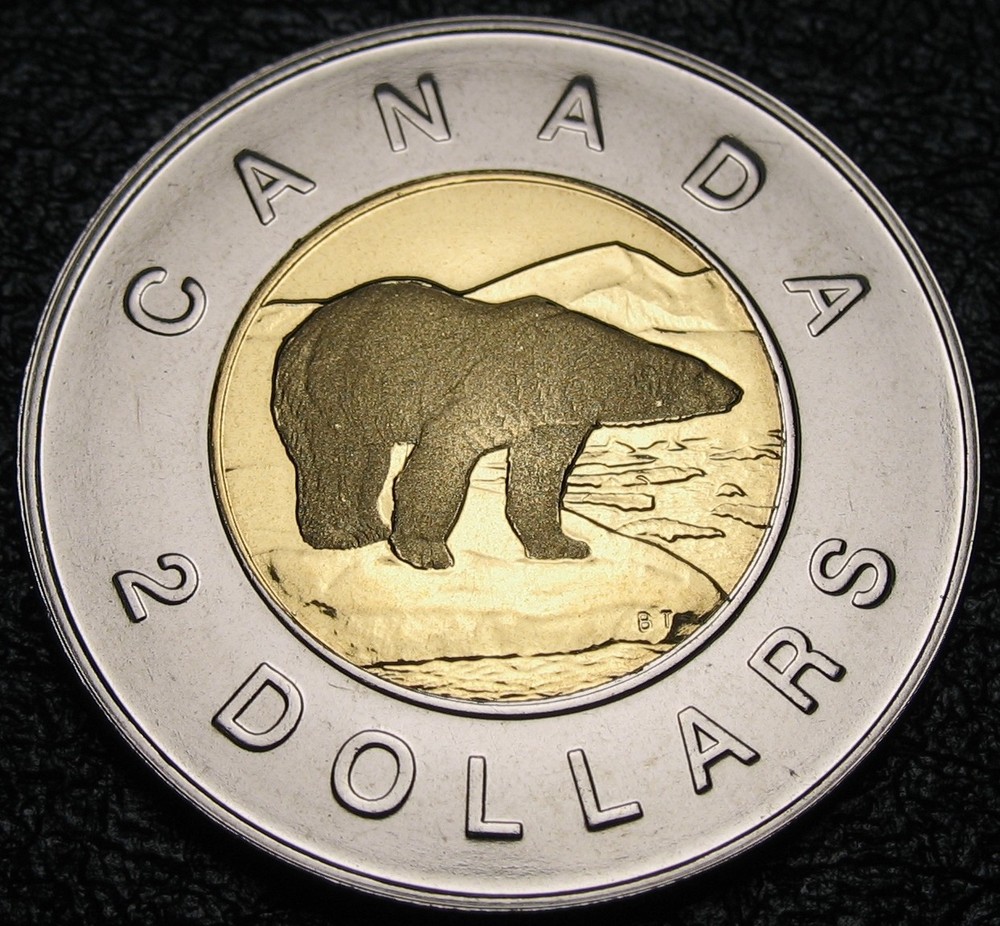 Canada 1998-w $2 Polar Bear NBU (Proof-Like)