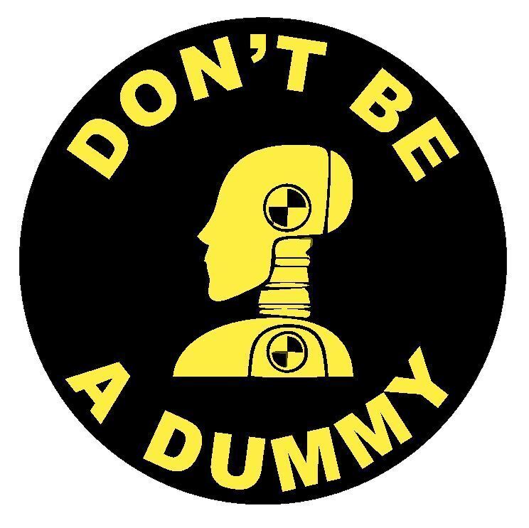 Crash Test Dummy Sticker Decal
