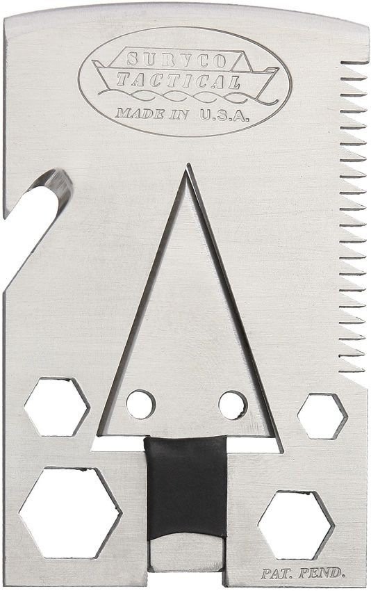 Survco 21-Function Multi Tool Fits Easily Into Wallet - TACTICAL-CREDITCARD-AXE