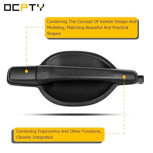 Door Handle Exterior Front Passenger Right Side Replacement fit 2004-2011 for