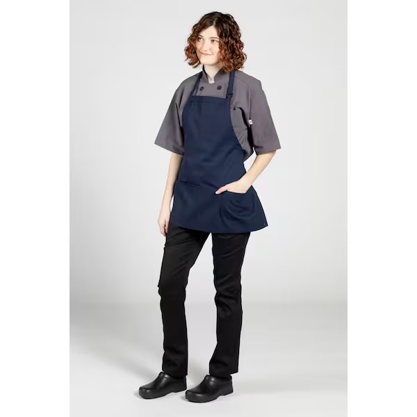 Uncommon Threads Classic Adjustable Bib Apron in Black