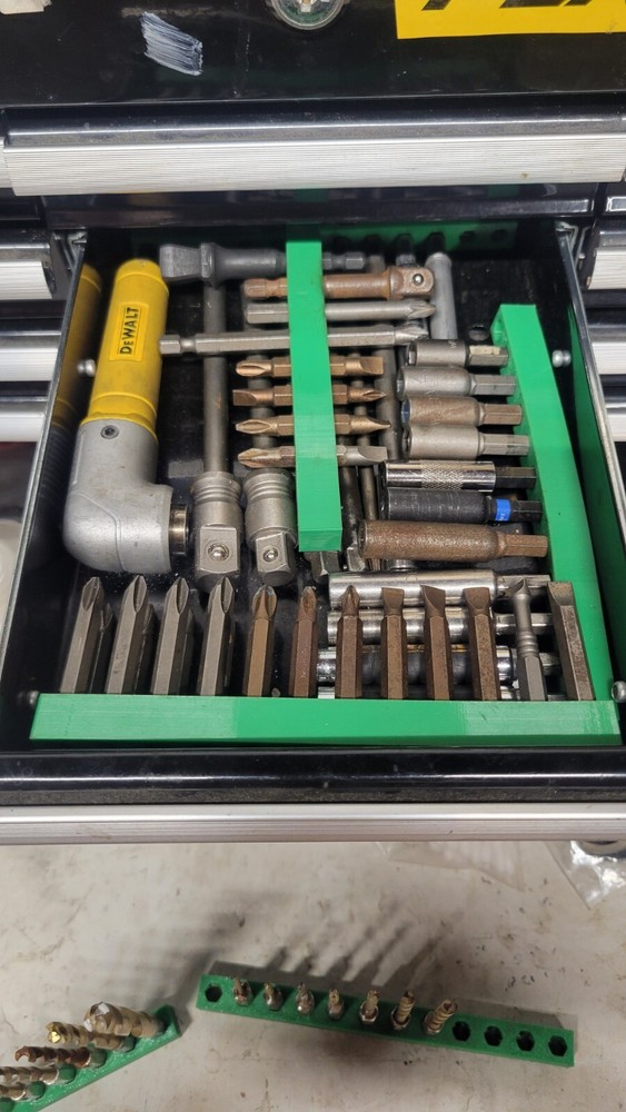 Tool Bit Organizer For 1/4" HEX BITS