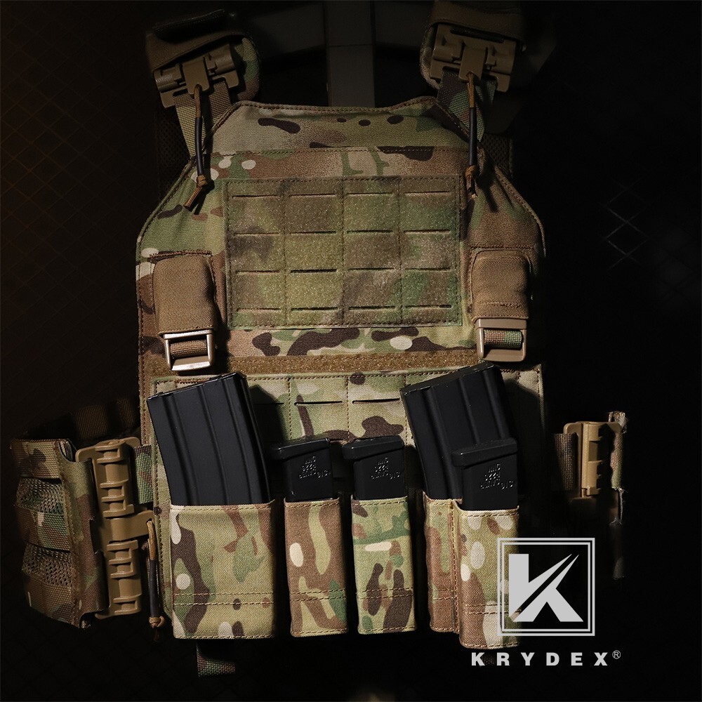 KRYDEX Tactical Double Stack Pistol Single Mag Pouch Belt / MOLLE Mounted Coyote