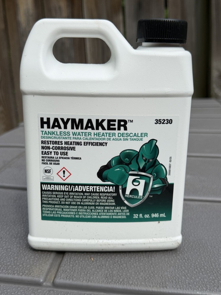 Hercules Haymaker 32 Oz. Ready To Use Tankless Water Heater Descaler 35230