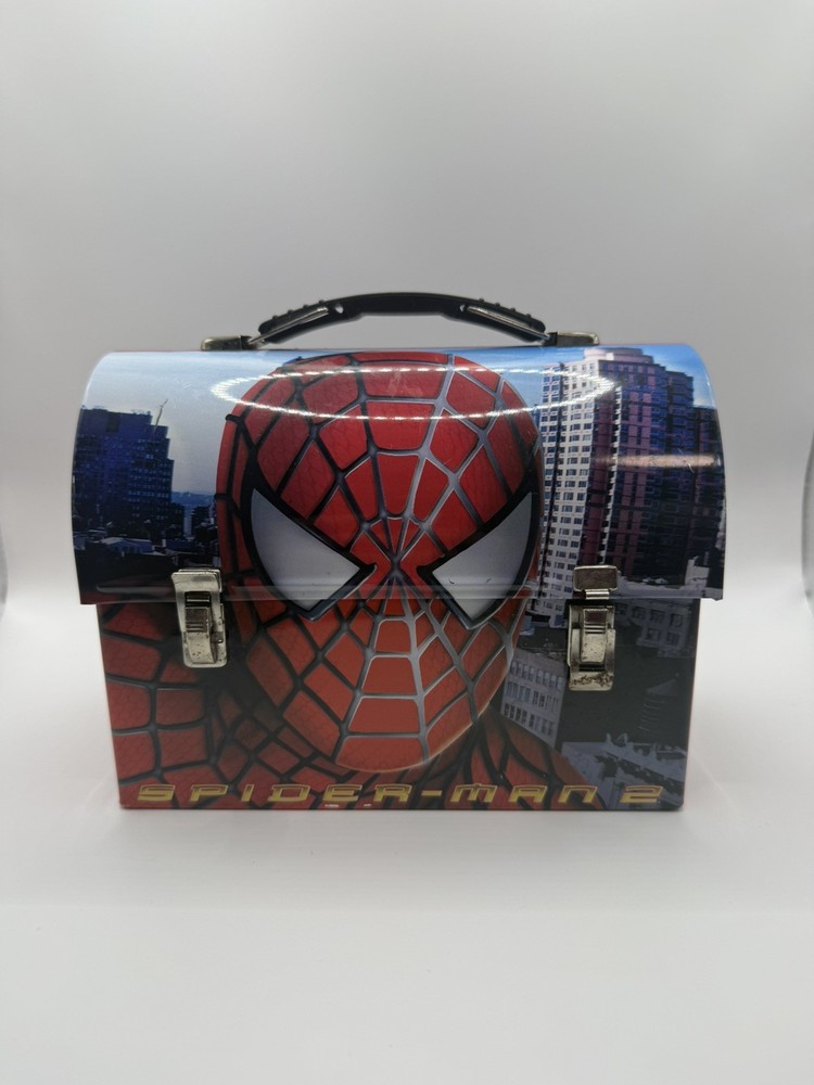 Spider-Man 2 Mini Tin Lunch Box 2004 Marvel Characters