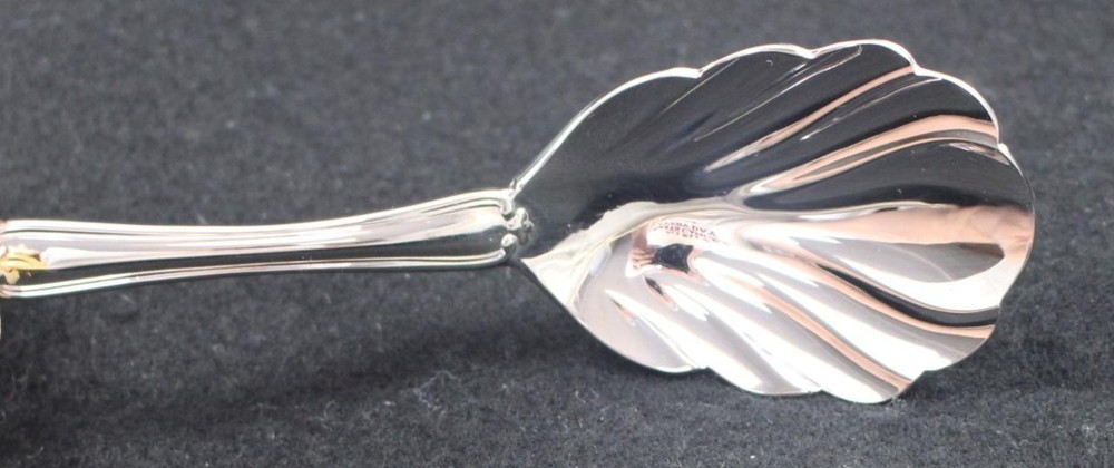 Lenox Holiday Stainless Sugar Shell Spoon in Box
