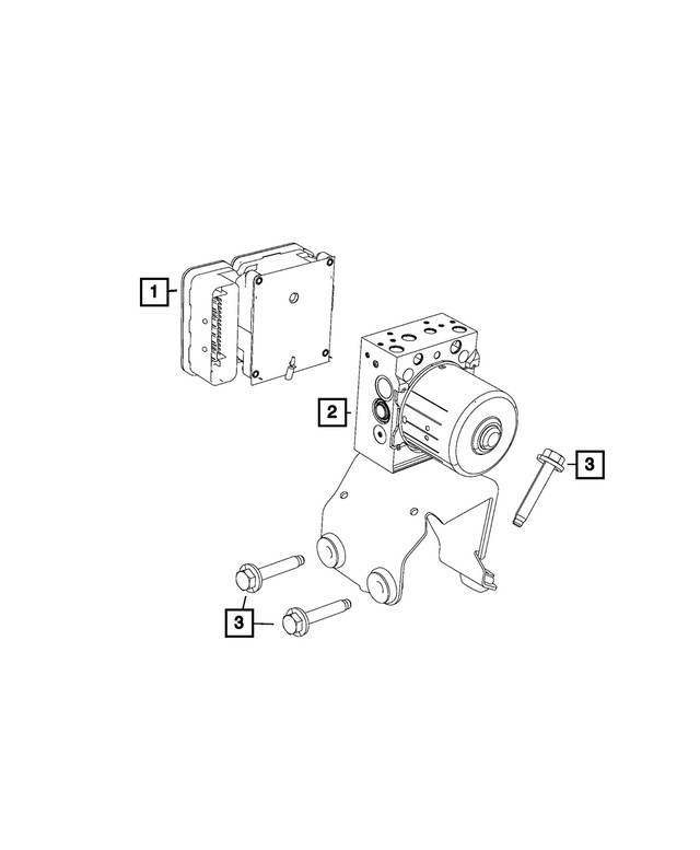 Genuine Mopar Anti-Lock Brake System Module 68728127AA