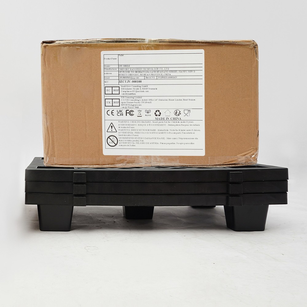 6 Pcs Moisture-proof Plastic Pallets Stackable Interlocking Storage Pallets