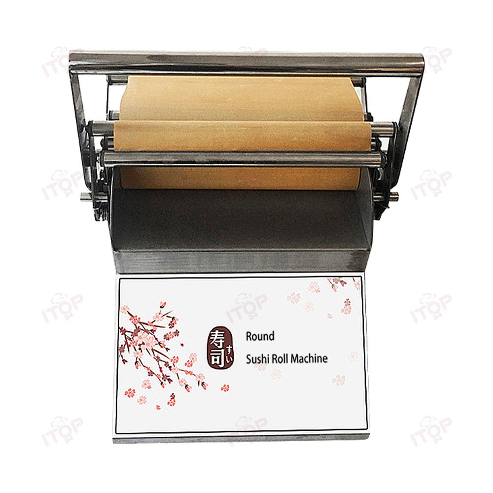 NEW! Round/Square Sushi Roll Making Machine Tabletop Sushi Forming Roller Maker