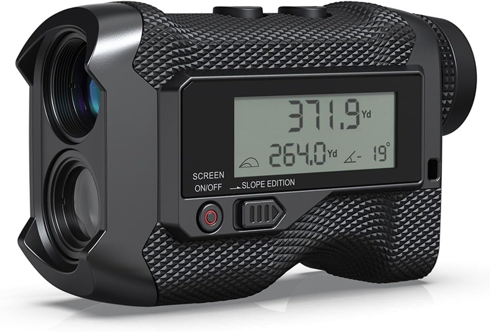 ACPOTEL Golf Range Finder with Slope Switch - 750yd External Screen Black