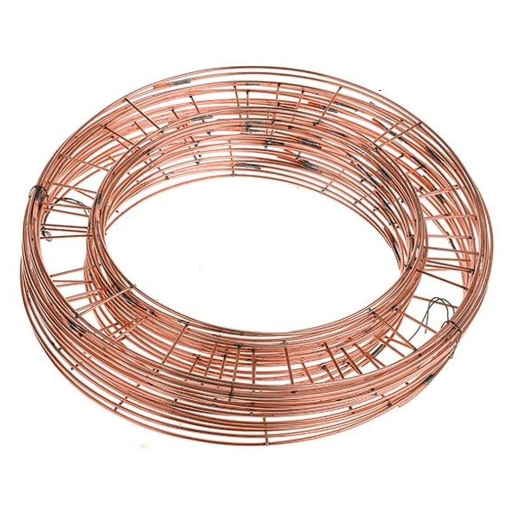 10" 25.4cm Flat Wire Wreath Making Ring Copper Frame