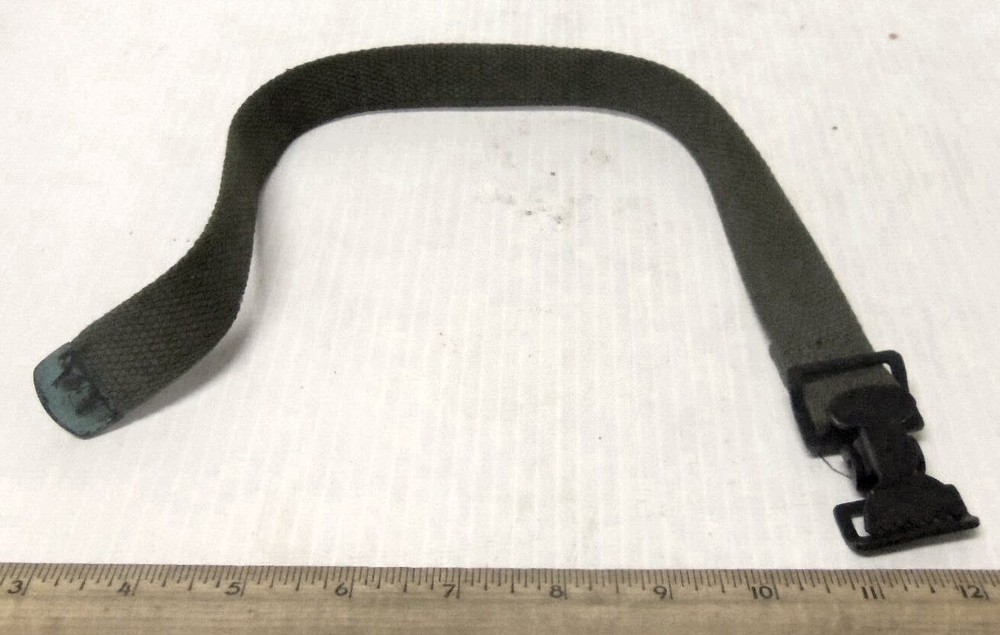 Web Strap with Steel Buckle & Brass Tip (NOS)