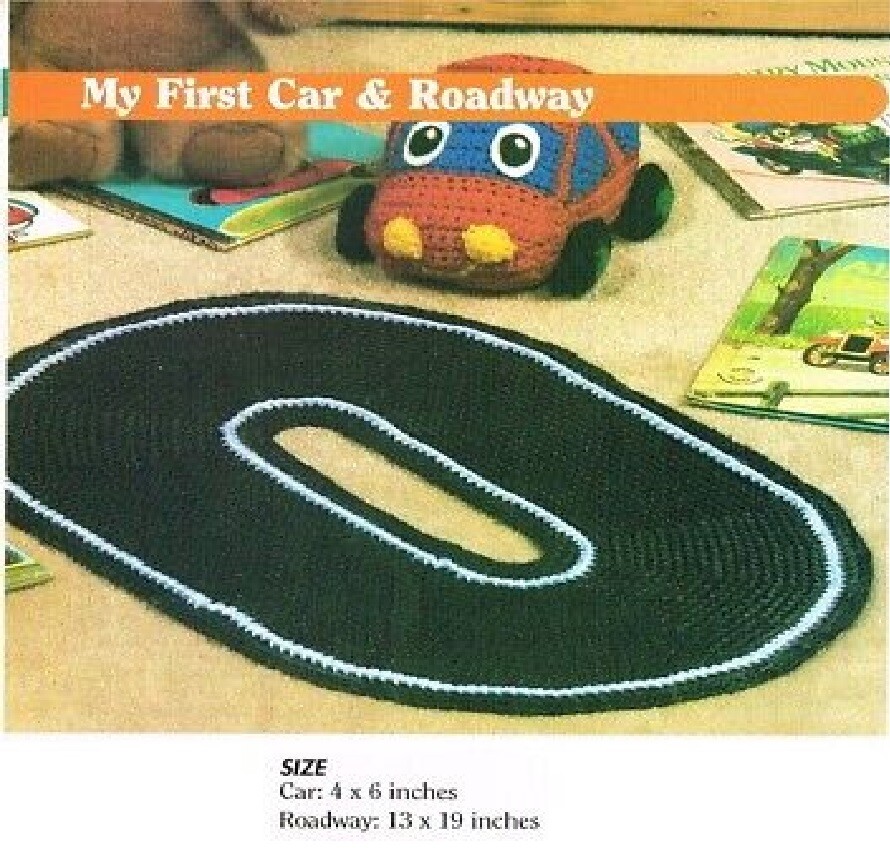 MY FIRST CAR & ROAD CROCHET PATTERN ONLY - LN SU -SP