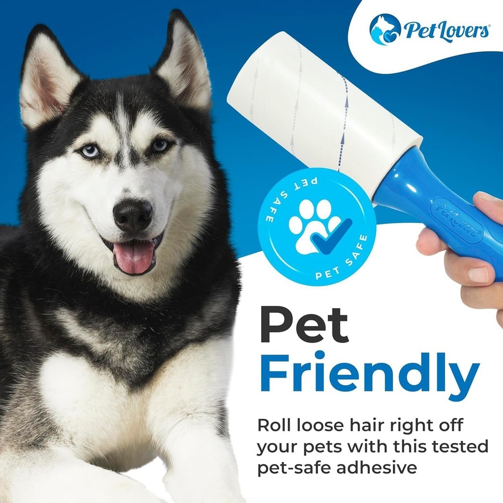 Ultimate Lint Roller Value Set - 3 Extra Sticky Rollers for Pets & Clean Clothes