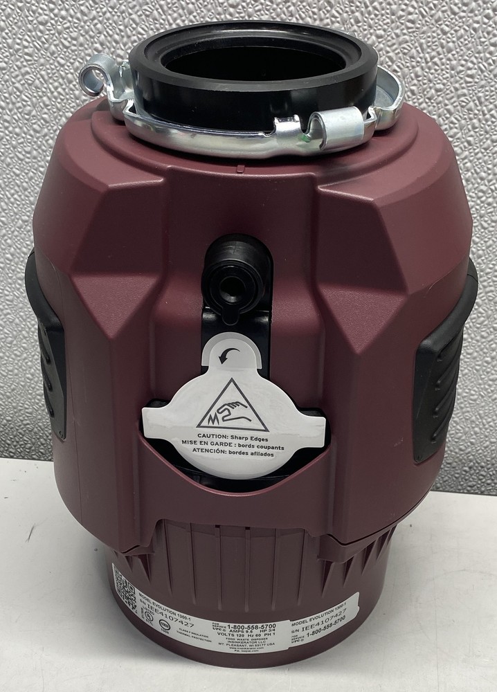 InSinkErator Evolution 1300 Garbage Disposal 3/4 HP Cord Included