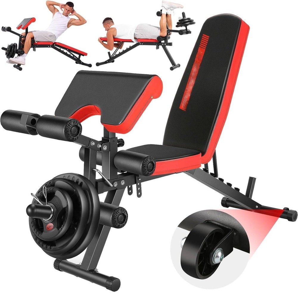 800LBS Adjustable Foldable Weight Bench Olympic Strength Training Workout Bench