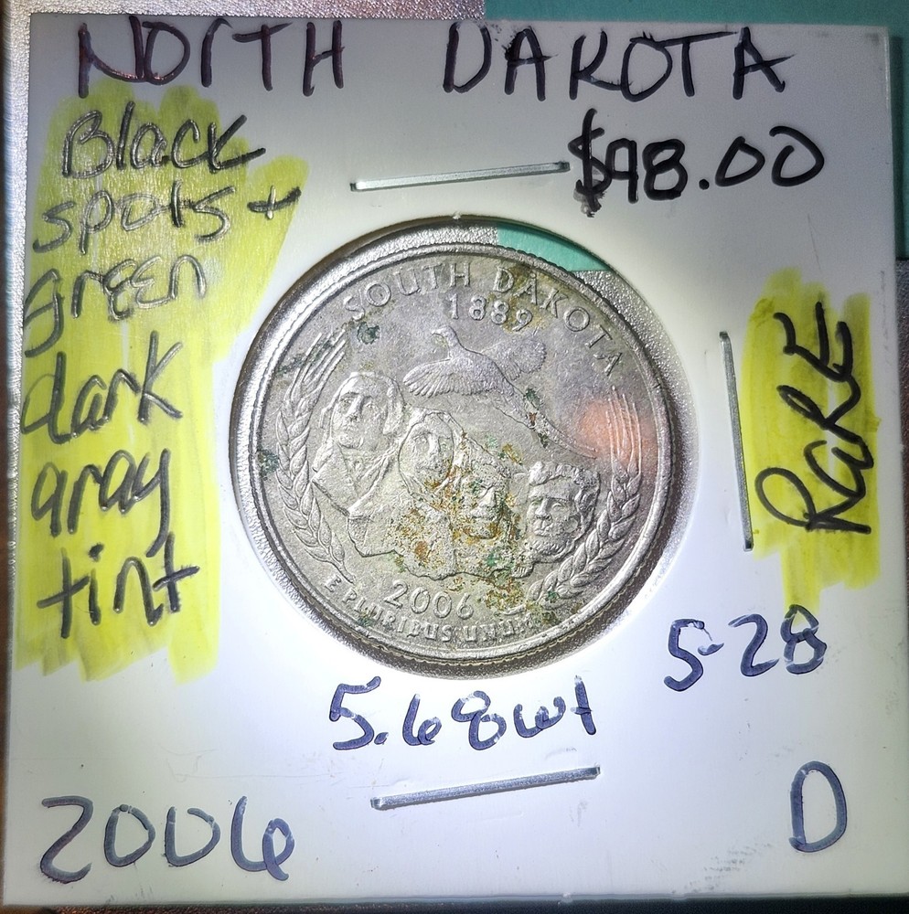 2006 D North Dakota State Quarter - Error