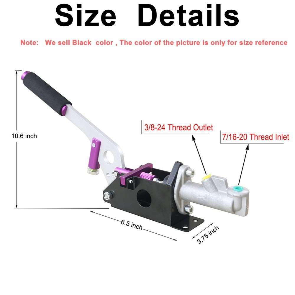 Hydraulic Handbrake Adjustable Ebrake Long Lever Handle Racing Master Cylinder
