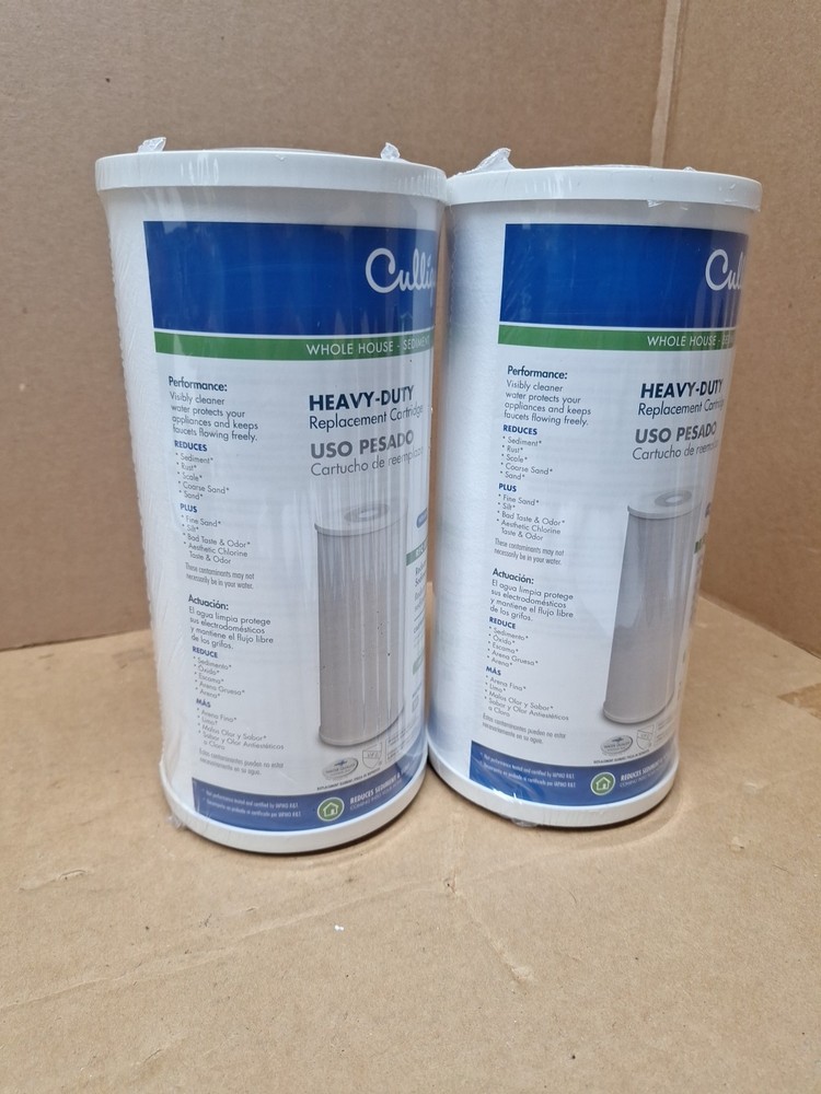(2 Pack) Culligan Whole Home Sediment Heavy Duty 1” Replacement Filter RFC-BBSA