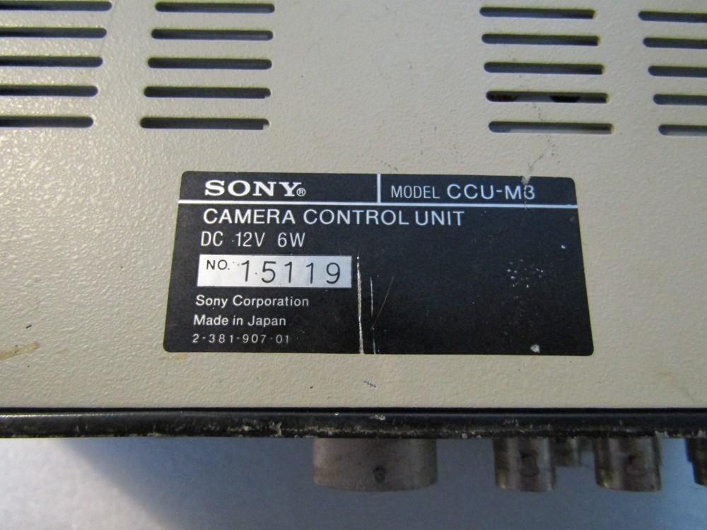 VINTAGE SONY CAMERA CONTROL UNIT CCU-M3