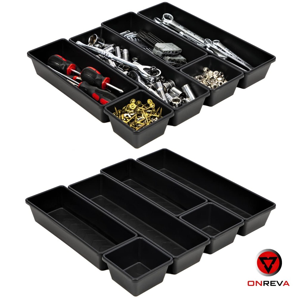 Tool Box Organizer Tray Divider Set, Extra Large Toolbox Trays, Tool Box Orga...