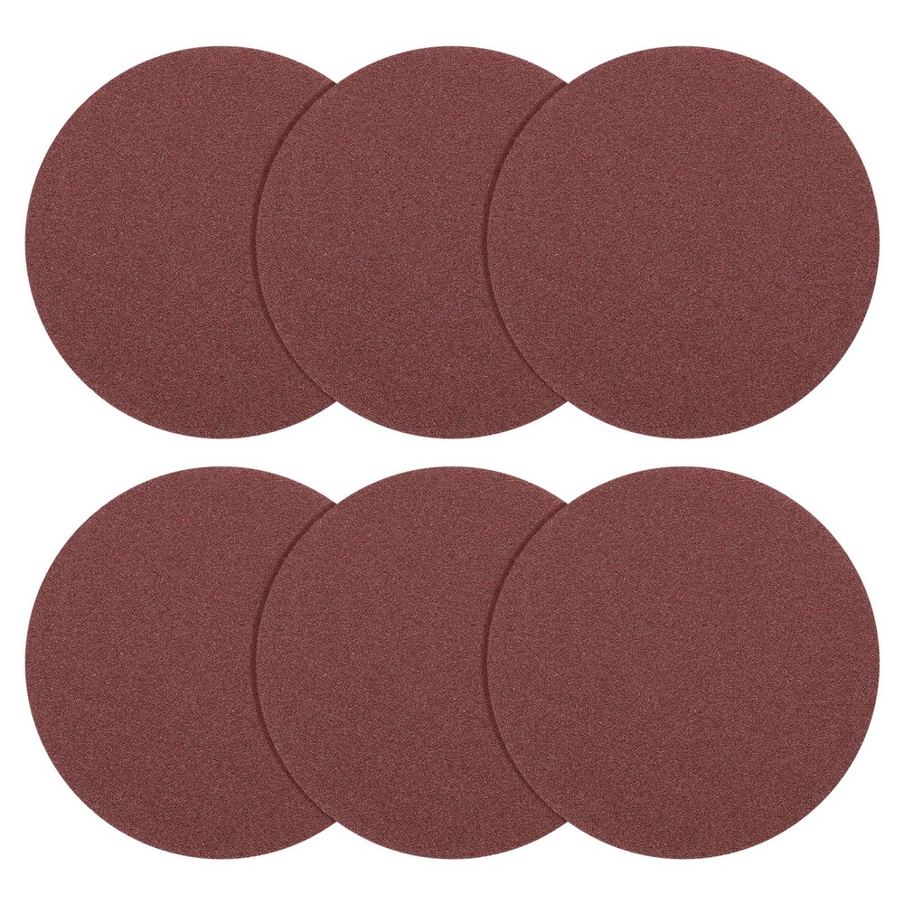 15 Pcs 5 Inch 80 Grit Hook and Loop Sanding Disc, Red