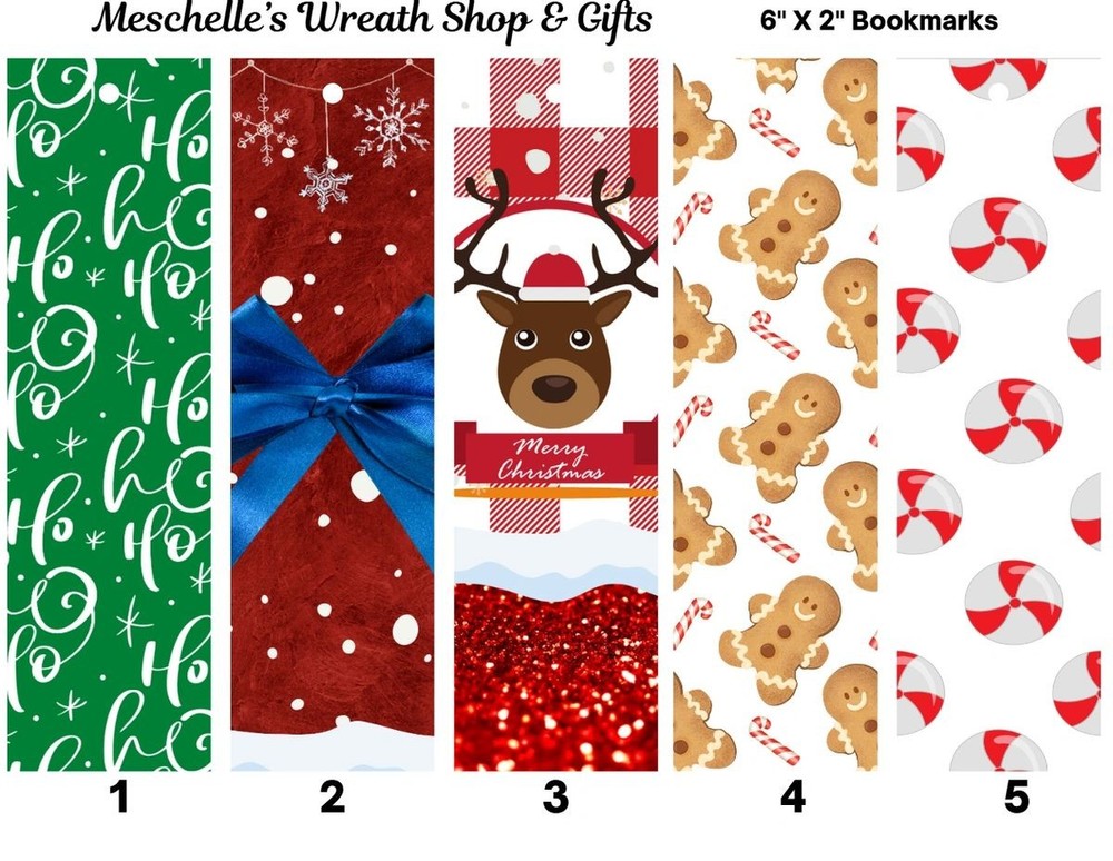 Christmas 2 Themed Bookmarks
