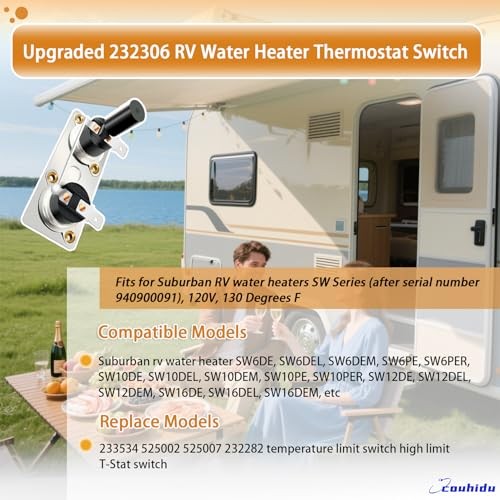 Upgraded 232306 RV Water Heater Thermostat Switch for Suburban SW Series RV 1