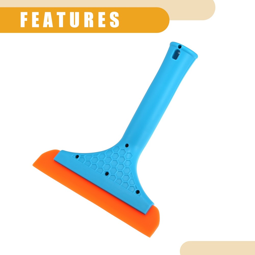 2 Pcs Universal Window Mirror Car Windshield Squeegee Replace Silicone Blue
