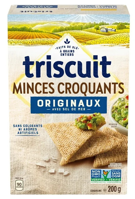 Triscuit Thin Crisps, Original Snacking Crackers, 200g