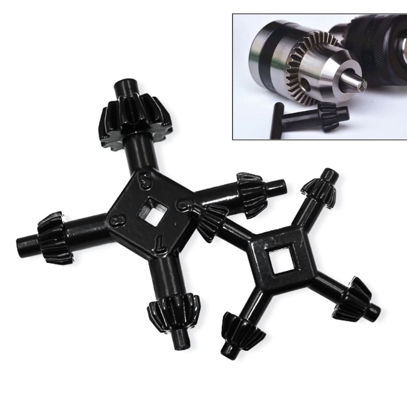 Multi function 4 In 1 Drill Chuck Key Durable and Versatile Tool Fit 4Sizes