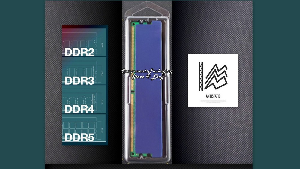 Memory DRAM Blister Pack BOX for PC Desktop Server DDR DIMM Modules - Qty 25