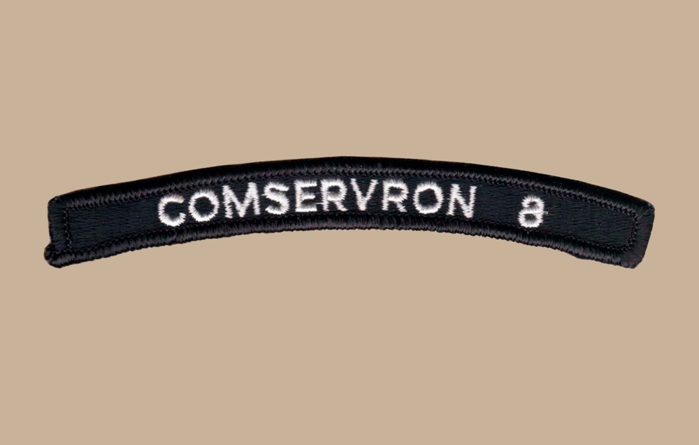 US Navy COMSERVRON Commander Service Squadron 8 UIM Shoulder Rocker Tab