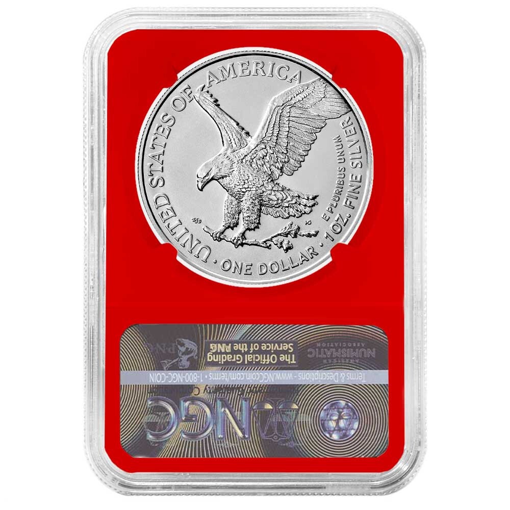 2022 $1 American Silver Eagle NGC MS70 ALS Label Red Core