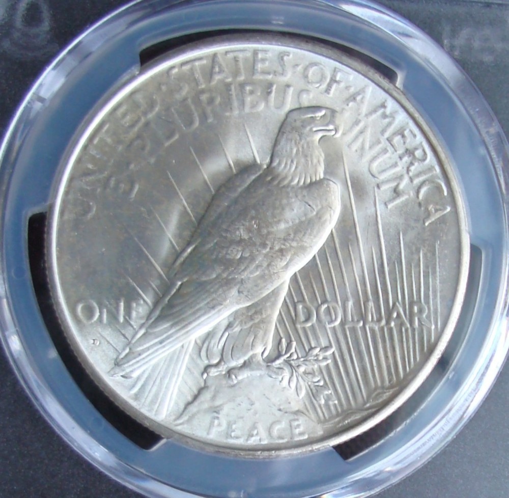 1934-D Peace Silver Dollar - PCGS MS 65 - Gold Shield