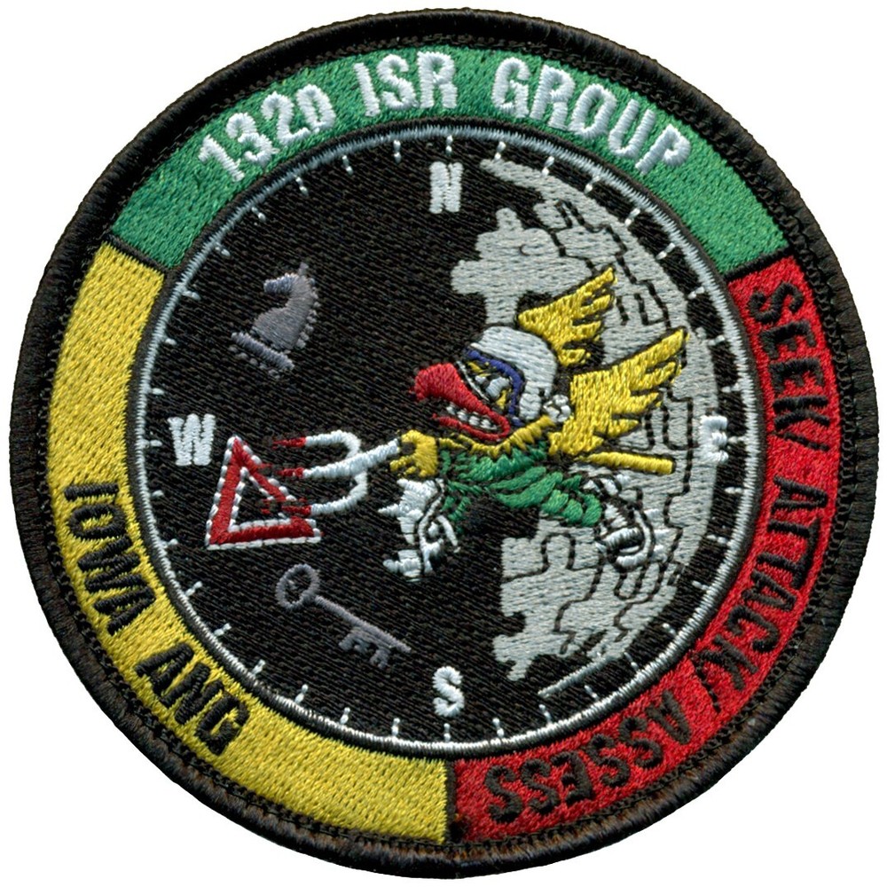 USAF 132d INTELLIGENCE, SURVEILLANCE & RECONNAISSANCE GROUP – MORALE PATCH