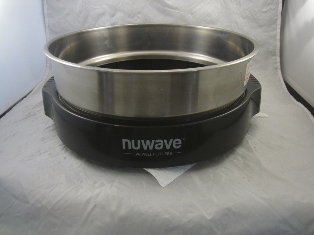 Nuwave Oven Model 20602 Replacement Bottom Base and Metal Extender Ring.